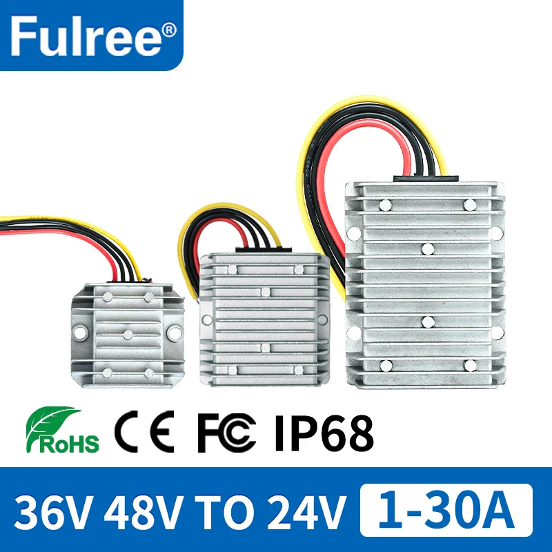 36V 48V DC až 24V DC 1A 3A 5A 10A 20A 30A BUCK KROK NADPATNÉ PRAVIDLA PREVÁDZKA 36 48 Volt do 24 V regulátore golfového košíka