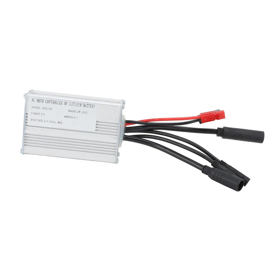 36V 48V Motor Controller, Bike 17a Witerproof bez kefiek Square Wave Controller s ľahkým káblom pre 350 W motor DC 36V 48V