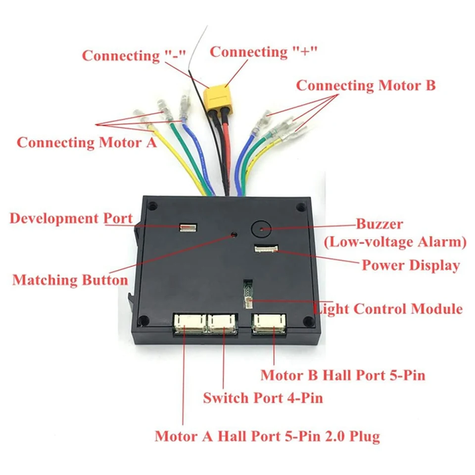 36V Brushless Dual Motor Electric Skateboard Controller Set Longboard Drive ESC nahradenie príslušenstva hlavnej dosky Scooter