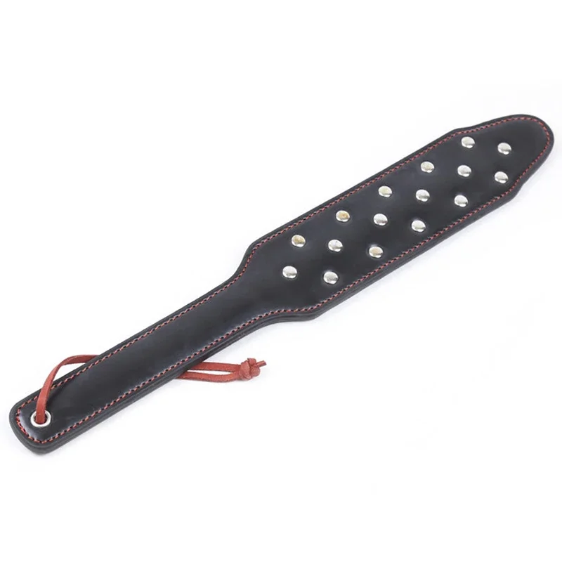 37,5 cm punk nint hrot hroty PU kožené výprask Paddle slapper bič na výcvik koní, cosplay