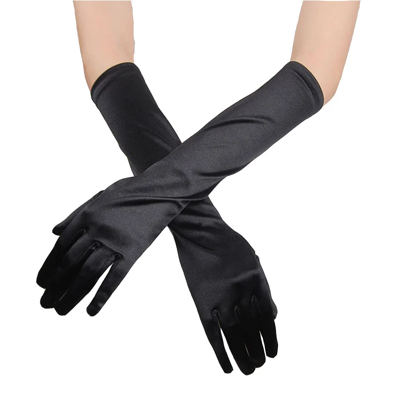 37,8 cm dlhé ženy elasticita spandex tanečné predstavenie dlhé rukavice Halloween Dance Party Professional Cosplay princezná rukavica J35
