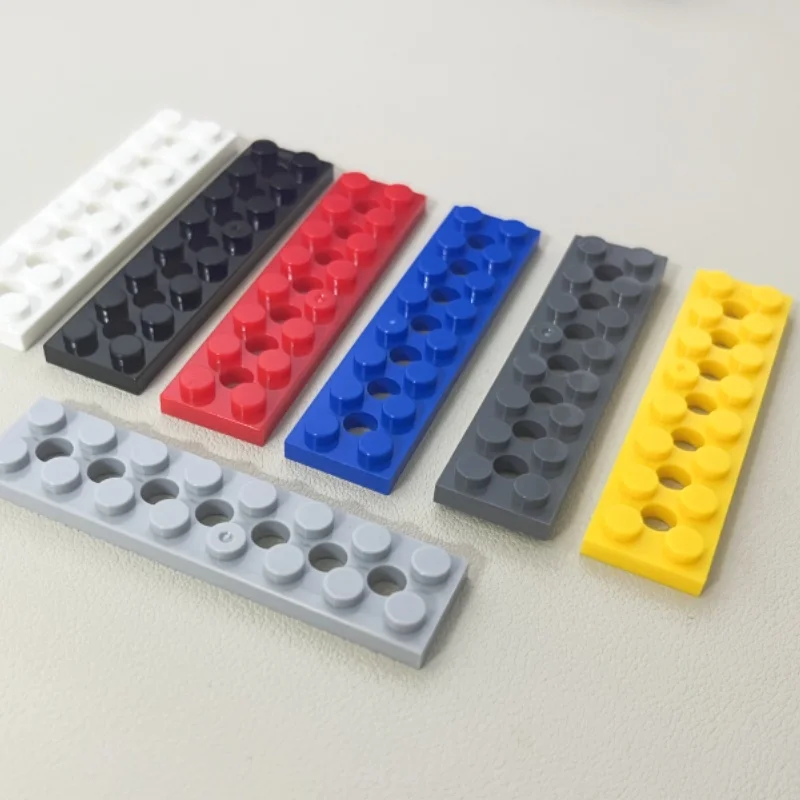3738 Plate 2 x 8 so 7 dierovými kolekciami tehál Hromadné modulárne hračky pre technické bloky darčekových budov MOC DIY MOC