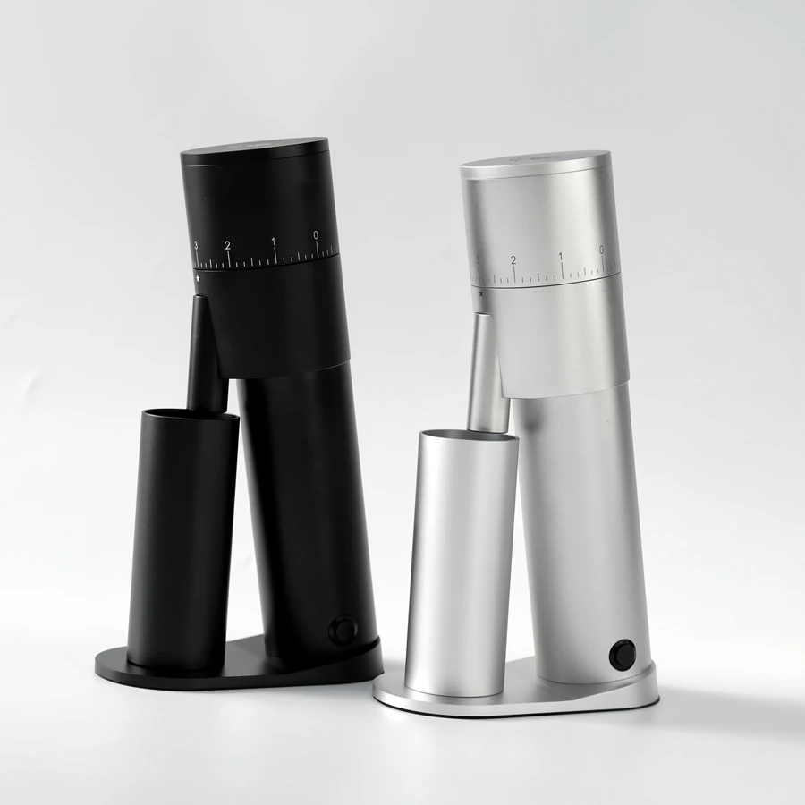38-48 mm Mini Electric Burr Espresso Coffee Grinder Prenosná plechová potiahnutá kužeľový burr USB kávová mlynček Jedna dávka nastaviteľná