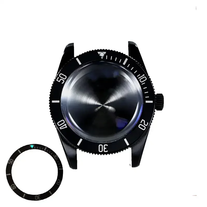 38,5 mm PVD Black Case Usyster Racelet pre NH35 NH34 Sapphire Glass Quality Case Case GMT