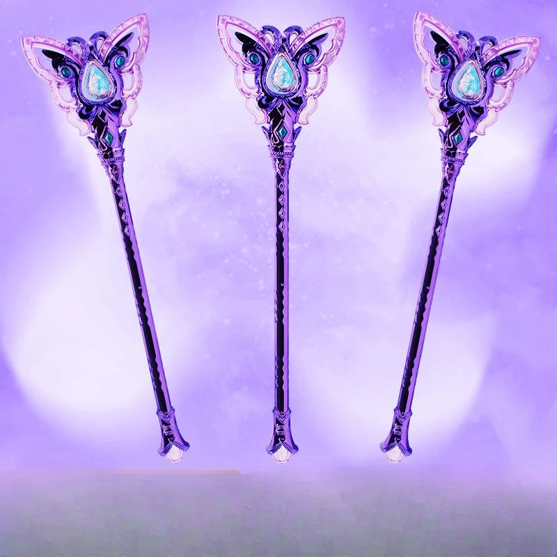 38 cm Fairy Stick Wand Blikajúca sen farebný kreslený kúzelný prútik s svetlami Girls Girls Cosplay Halloween Day Darčekové hračky