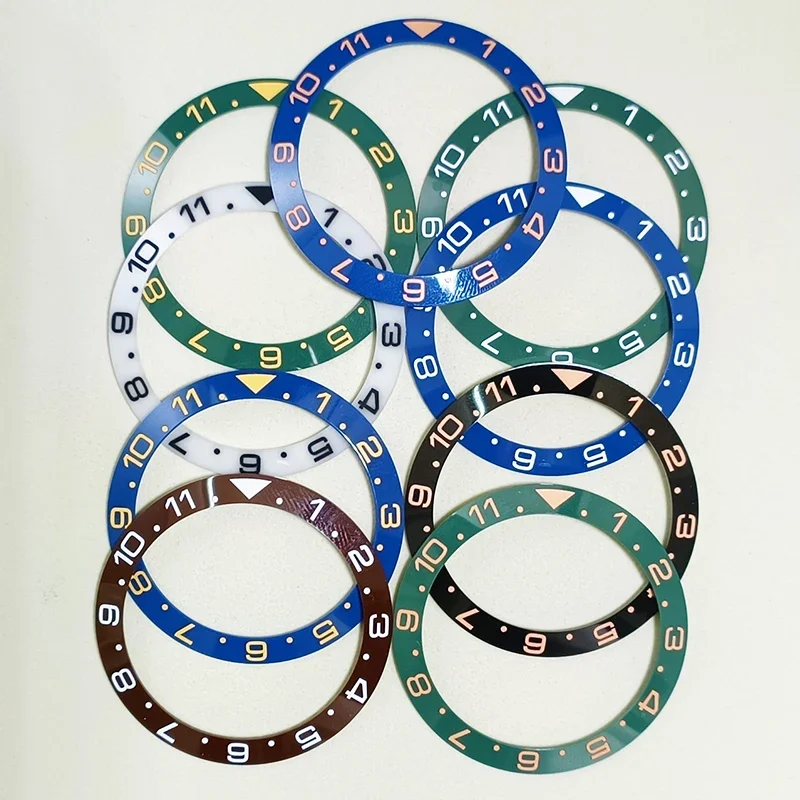 38 mm keramický rám vložte GMT DISCIT VLASTNÝ VNÚTORNÝ Priemer 30,5 mm hodí