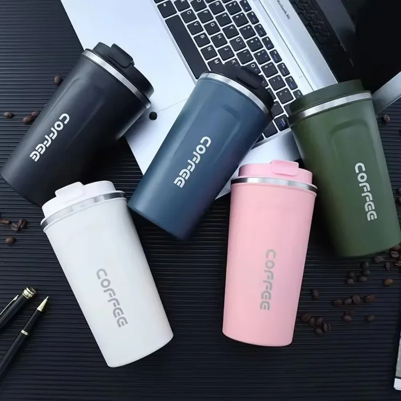 380 ml/510 ml z nehrdzavejúcej ocele Coffee Cup Cestovný tepelný hrnček Thermos Fľaša čajová čajová káva Káva