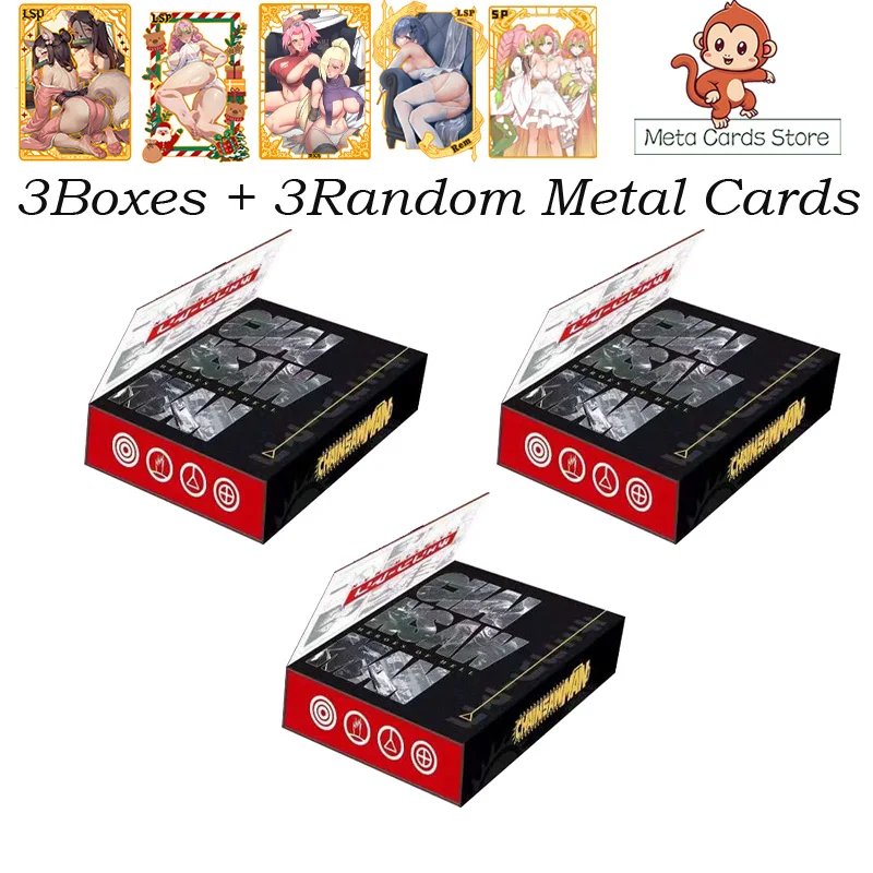 3Boxes Jinka Chainsaw Man Japonská zbierka Anime Doujin Booster Box Kid Hračky narodeniny darček