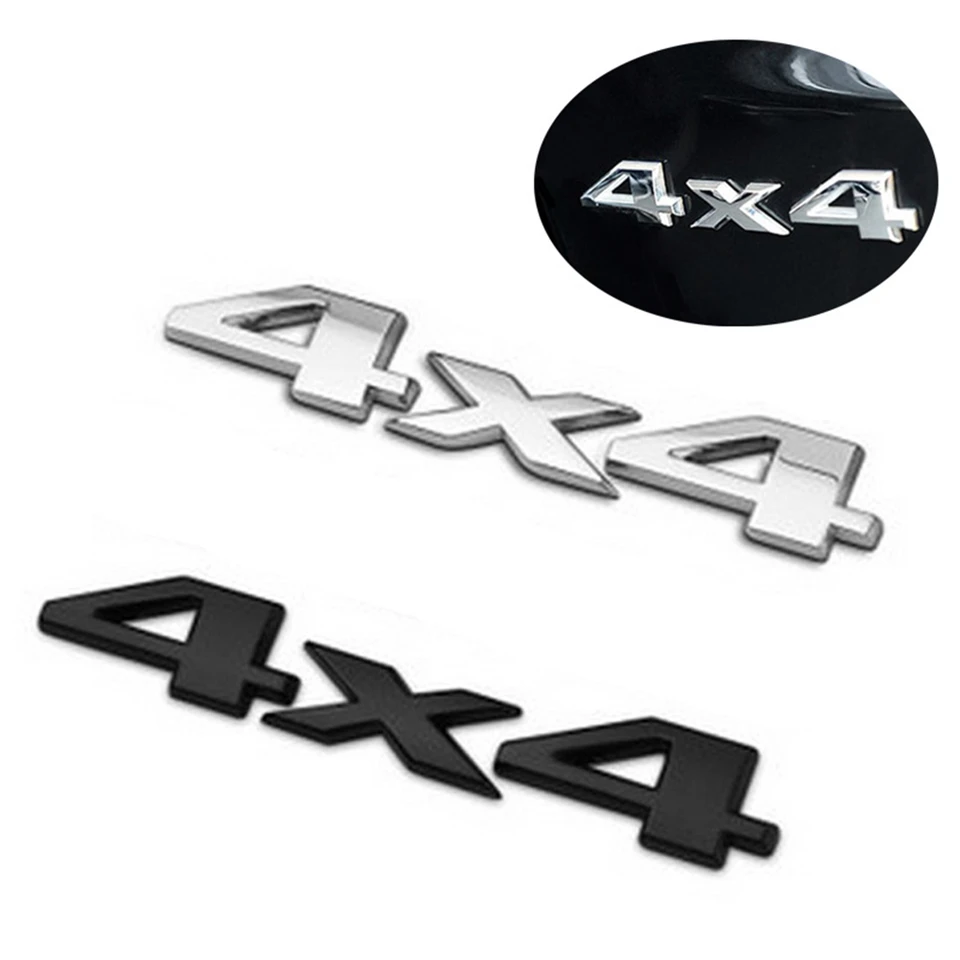 3d 4x4 Štyri kolesá Hnacie vozidlo Logo Znak odznak odznak