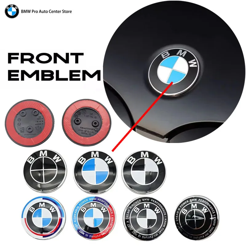 3D ABS 82 mm modrá čierna biela 50. výročie automobilu predná kapucňa Logo Zadný kmeň Smbol pre BMW F10 F30 F11 F18 F31 F32