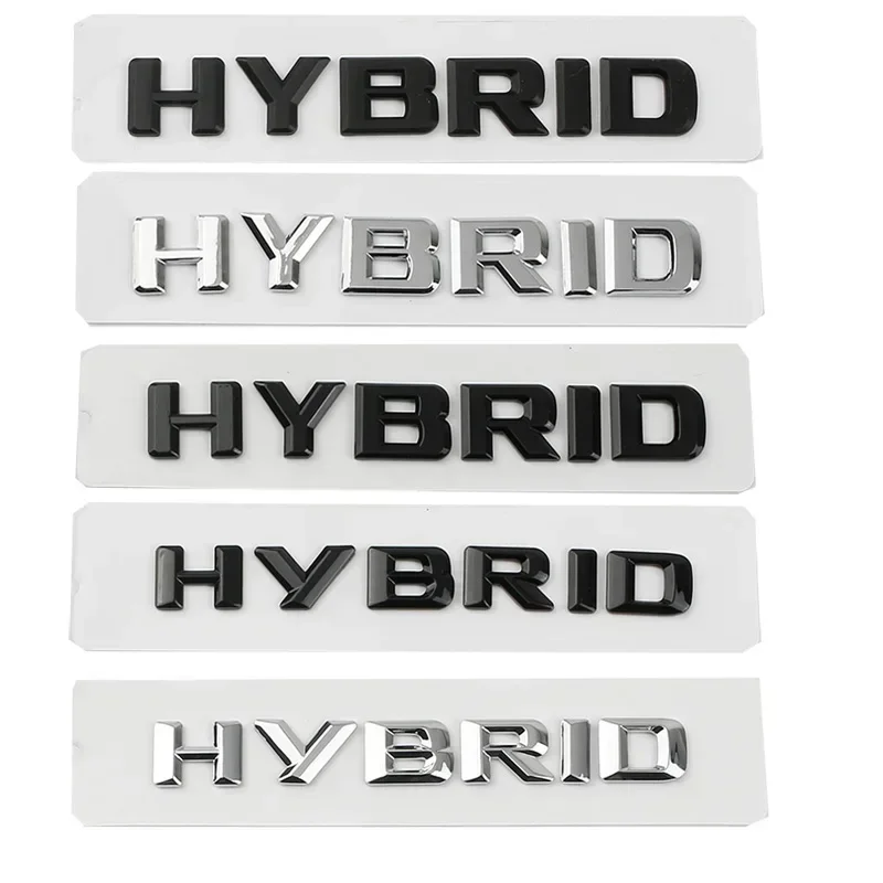 3D ABS Hybridné písmená Side Fender Zadný kmeň odznak Znak Stiapky pre Mercedes Benz S400 E350 GLE450 W211 W212 W163 W221 W222