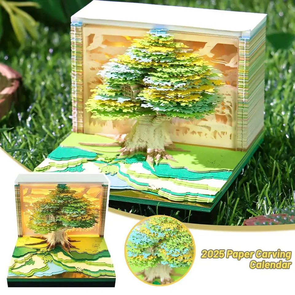 3D Advent Calendar 2025 Poznámkový model rezbárske rezbár
