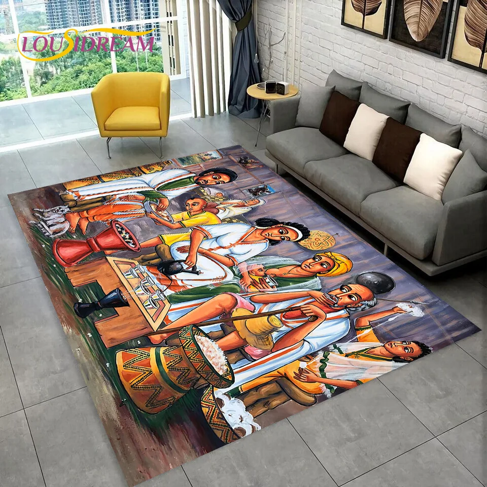 3d Afrika Etiópska maľba Art