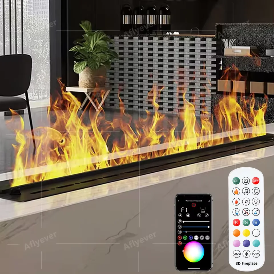 3D atomizácia simulačný krb Flame Nový elektronický krb zabudovaný domáci zvlhčovač