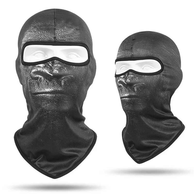 3D Balaclava Tave Mask, Ohrievač krku, štít na gaiter Face, šatka, zvieracie tlač, Buffe Bandanas, Cycling, Skateboardová hlava masky