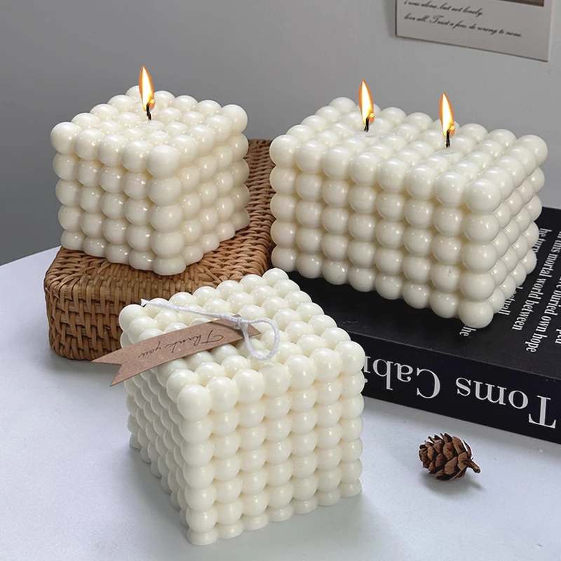 3D bublina Sviečka Silikónová forma DIY ručne vyrábaná Rubik's Cube Aromaterapeuterapia Vosk Folmy Pastové mydlo Nástroj Epoxidová forma Domáca dekorácia