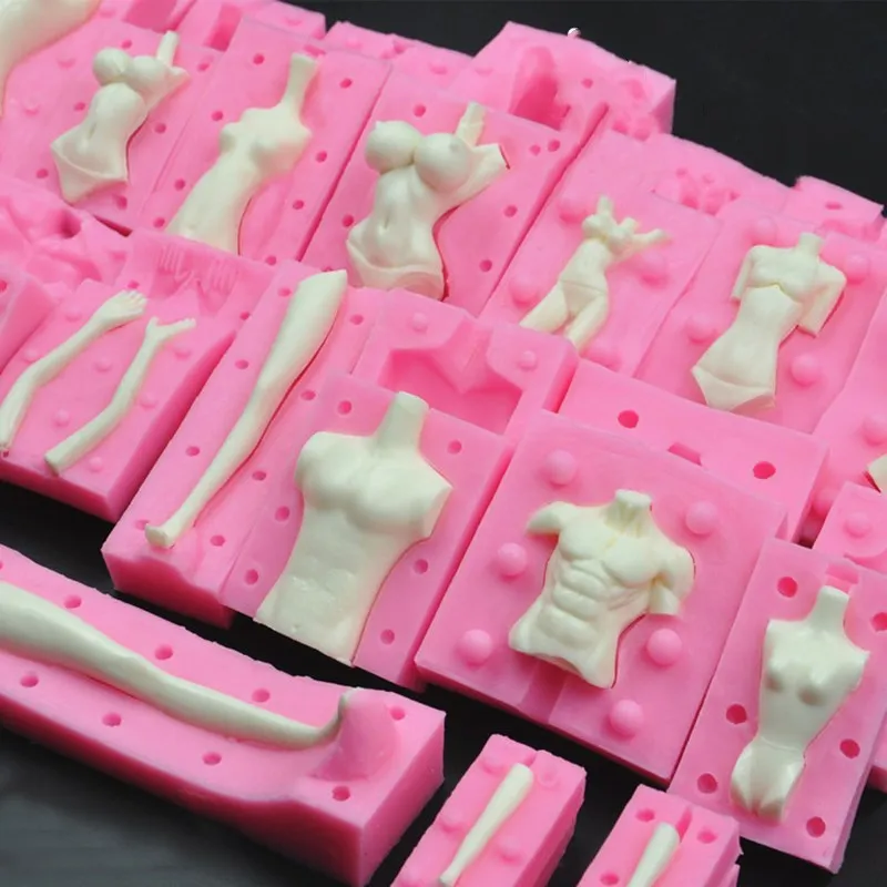 3D bábika Silikónová forma Fondant Čokoládový koláč zdobenie nástroja pre domácich majstrov