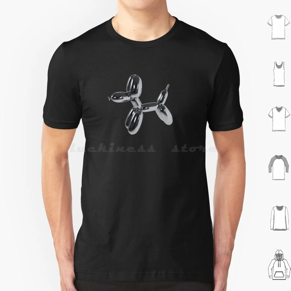 3D Chrome Balón Dog T tričko Men Men ženy deti 6xl Chrome 3D balón balón psov klaun klauna strieborná disco