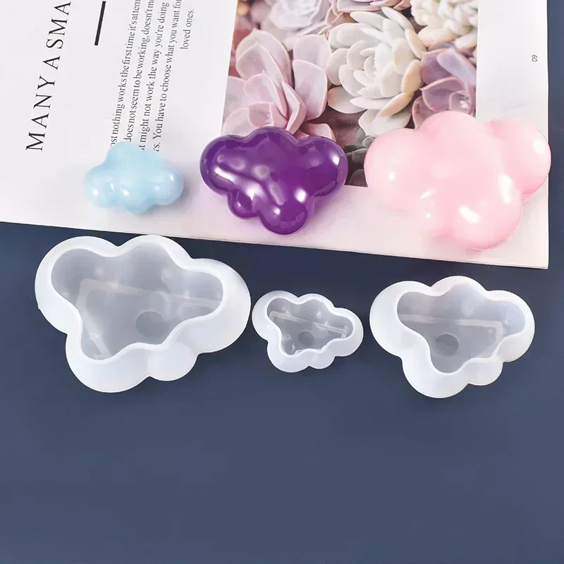 3D cloudové silikónové plesne Sviečky Mydlo výroba sviečok pre domácich majstrov ručne vyrábané náradie na pečenie