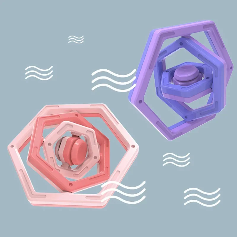 3D flip fidget Spinner Creative Multi Funti Antistreks Spinning Fingertip Dekompresia gyro fidget hračky pre ADHD autizmus