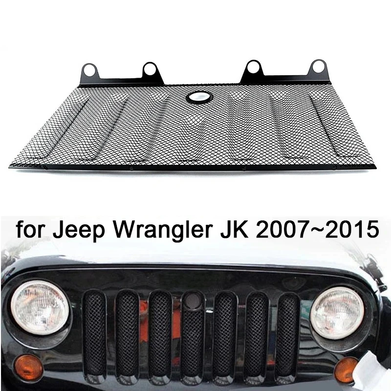 3D hmyz čistá mriežková mriežka Čistá sieť sieťoviny Vložte protiprachovú ochranu proti prachu, sieťová mriežka pre Jeep Wrangler JK 2007-2015