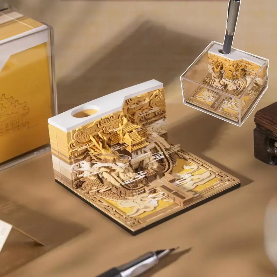 3D kalendár stola LAOUnMountain Desk a MEMO PAD SET - A OFFICKÉ PRÍSLUŠENSTVO STYLISH S9X9