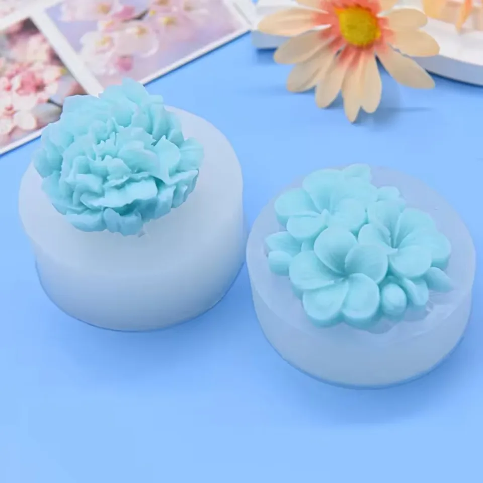 3D karafika kvetina Silikónový koláč Foldant Candy Polls Cupcake Jelly Chocolate Cake Decoration Kuchynské pečivo formy