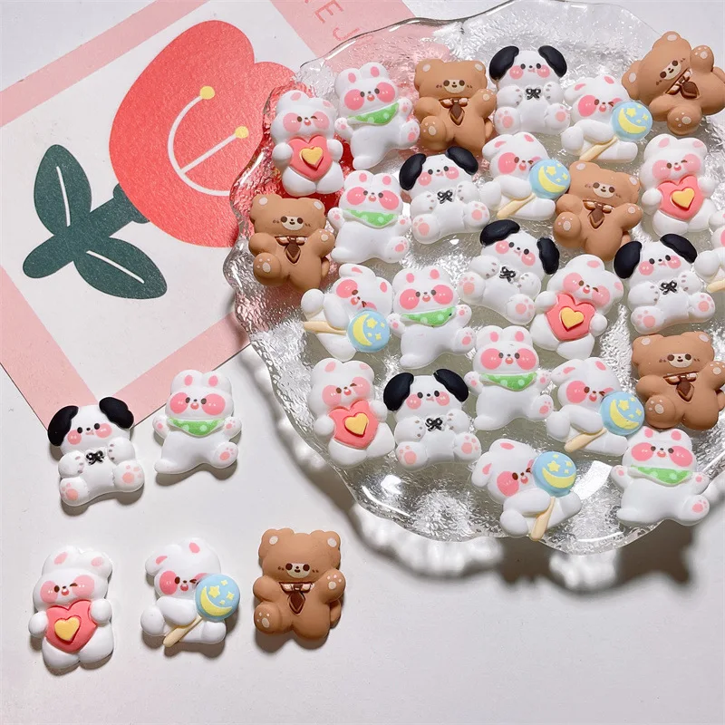 3D karikatúra nálepky Kawaii Bunny Bear DIY Scrapbooking Planner Plánovač telefón Kórejské kancelárske potreby na vodné poháre chladničky