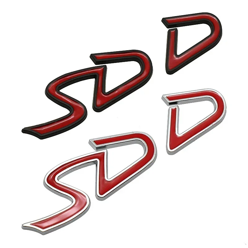 3D kov D SD Logo Zadný kmeň kmeň znak odznak automobilu Nálepky na nálepku pre mini Cooper SD R50 R53 R55 R56 F54 F55 F56 F57
