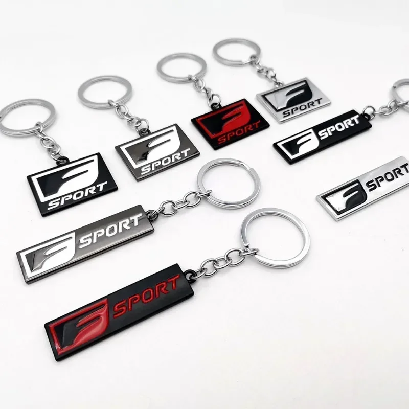 3D kovové logo FSport logo KeyChain Keyring CAR Key Ring Držiteľ kruhu pre Lexus IS ISF GS RX ES250 ES350 LX570 GS CT200 CT200H