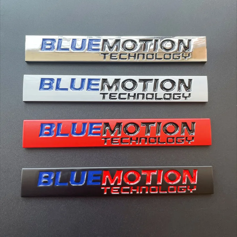 3D kovové modré logo logo Bluemotion EMBLEM CAR TRUNK BADGE OBLADA PRE VW PASSAT POLO MK6 GOLF 7