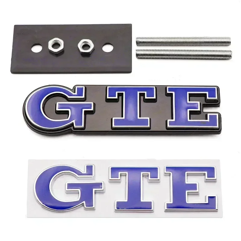 3d kovový modrý GTE list zadný kufr prednej mriežky Znak odznak odznak nálepky pre VW Golf 7 GTE MK7 5 7.5 8 Passat Accessories
