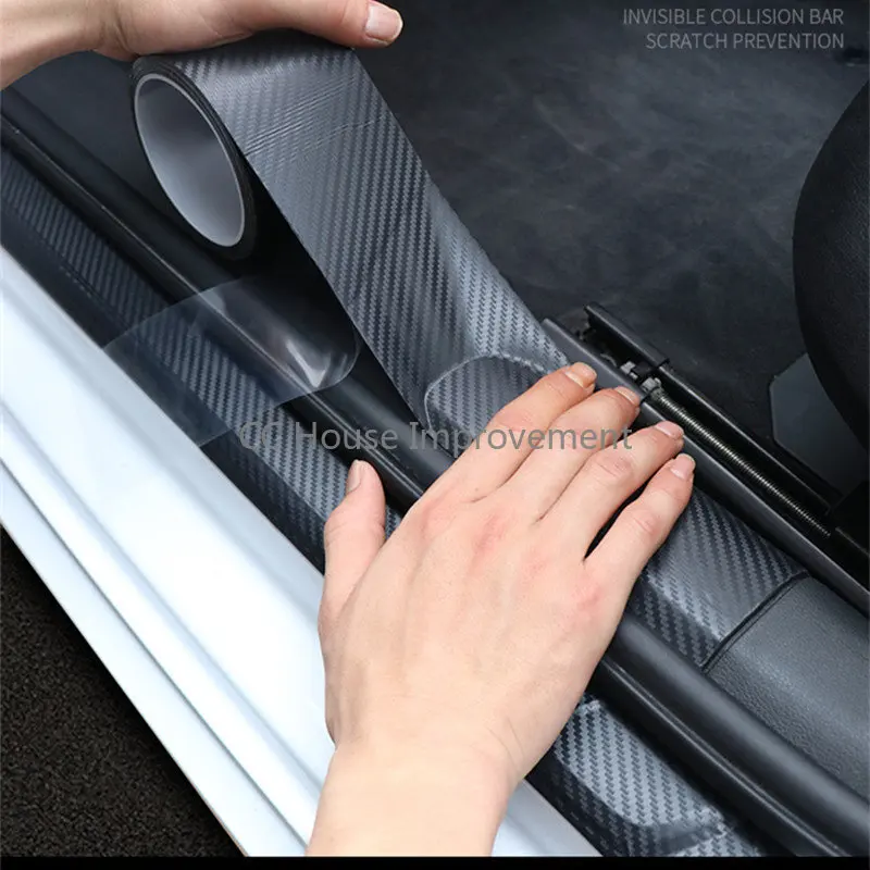 3D nálepka na auto z uhlíkových vlákien DIY pasta Protector Strip
