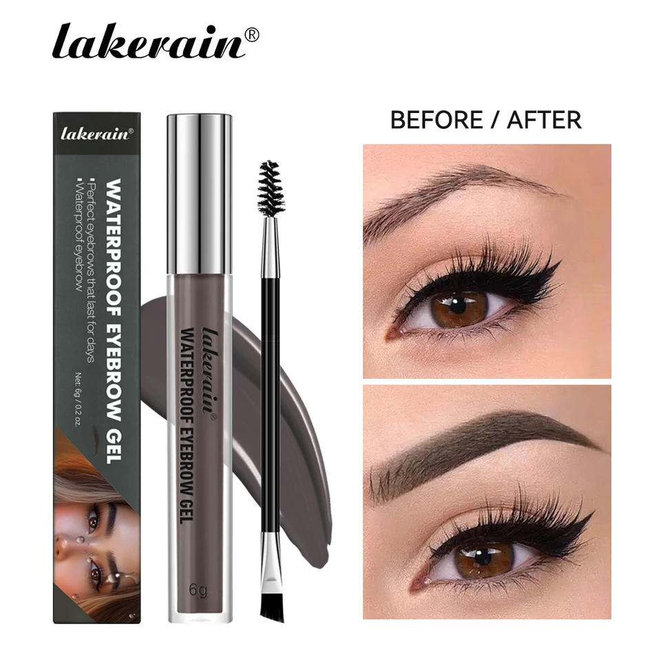 3D obočie styling tekutina lišta gél nepremokavá priehľadná osviežujúca osviežujúca odolná prírodná 4 farby obočie s rýchlym sušením