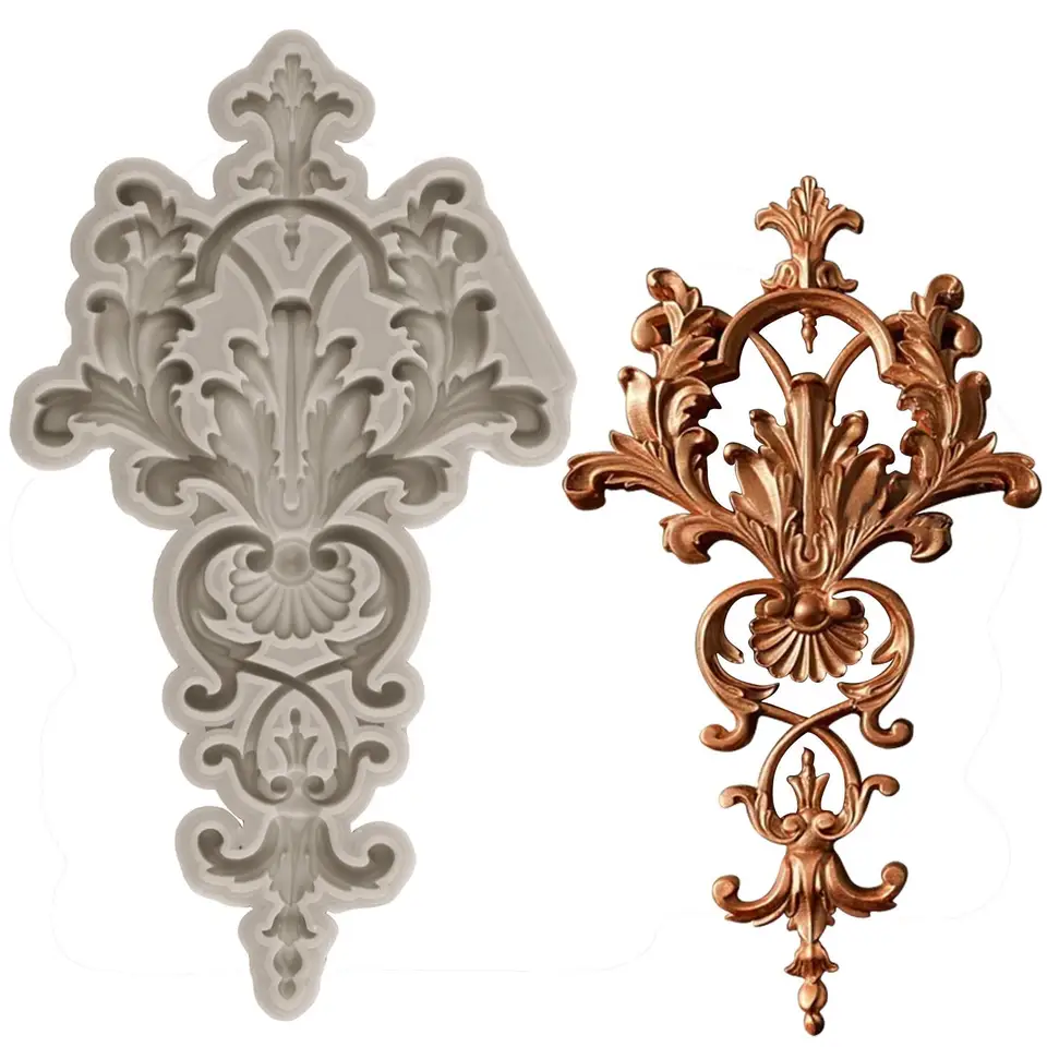 3D reliéf silikónové formy koláčiky Ohrania pleseň Candy Clay Chocolate Gumpaste Fors