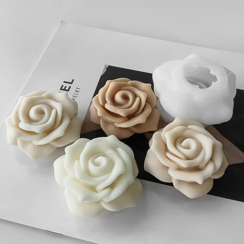 3d ružová pivonka kvetina Silikónová forma diy ručne vyrobené kvetinové mydlo Priepka Čokoládová pleseň na pečenie pre dekoráciu s valentínom darček