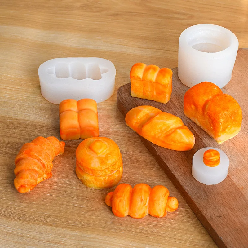 3D simulačná chlieb Silikónová forma croissant sušienky
