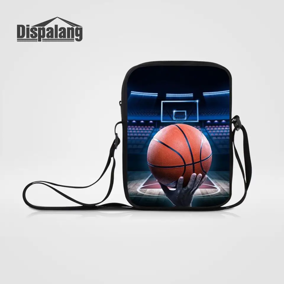 3D tlač basketbalu Mini Messenger Bag pre dospievajúcich chlapcov futbal futbal custom mužské módne tašky Men Crossbody Bag