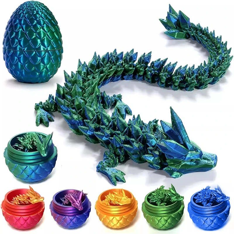 3D tlač draka vajíčok Ozdob Detské narodeniny hračky Darčeky kĺb Movely 3D dragon lopta draka modelu Desktop Domovod