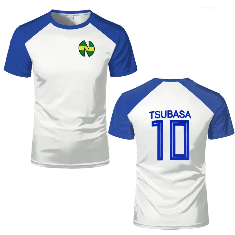 3D tlač Tsubasa School Nansei Olive a Benji Captain Animovaný Jersey Pánske tričko Harajuku Streetwear Unisex Clothing