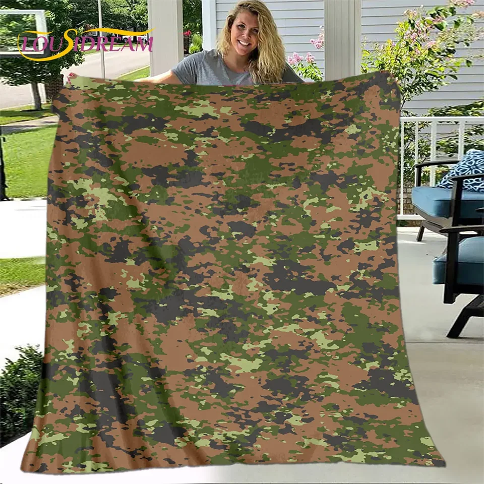 3D tlače farebná prikrývka camo castflage hodí prikrývka pre domácu obývaciu izbu spálne postele pohovka vonkajšie deti pri spánku