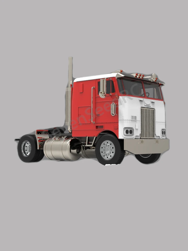3D tlačená kabína s kabínou Peterbilt 352 1/14 pre FMX statický bodový model JDM-110 Tamiya Lesu Lxy Scaleclub