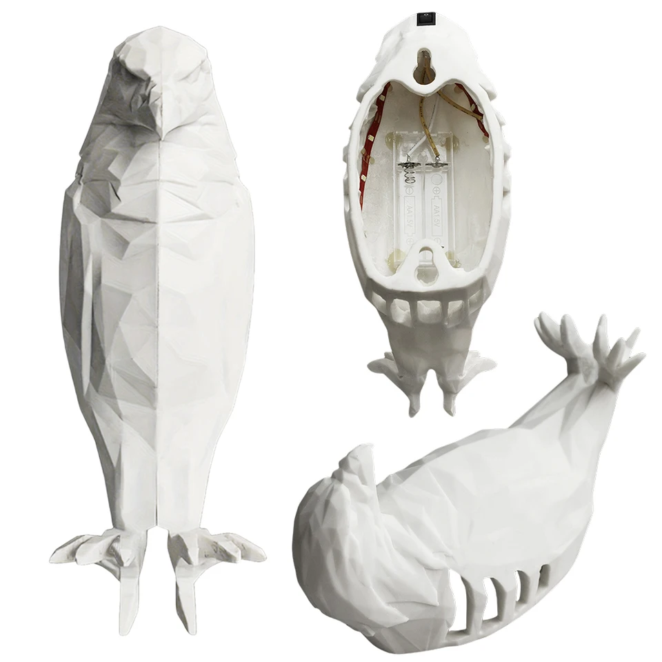 3D tlačená stena dekorácia lampa Owl Eagle Tvar projektora svetlo moderná kreatívna atmosféra svietna