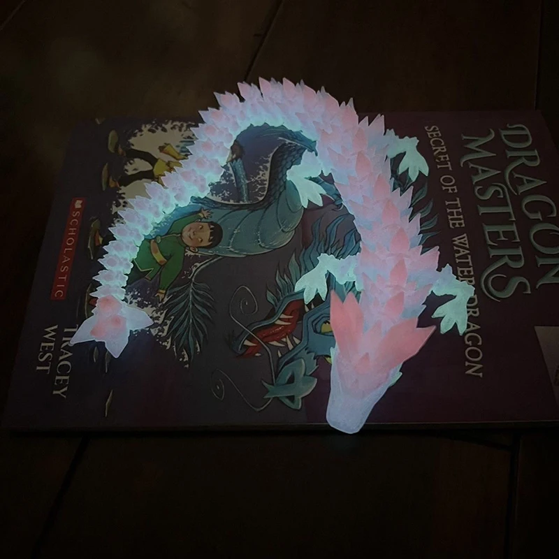3D tlačené dračie otočné kĺbové kĺbové draky západný štýl Crystal Dragon domáca kancelária Desktop Crafts Ornament Kreatívne darčeky