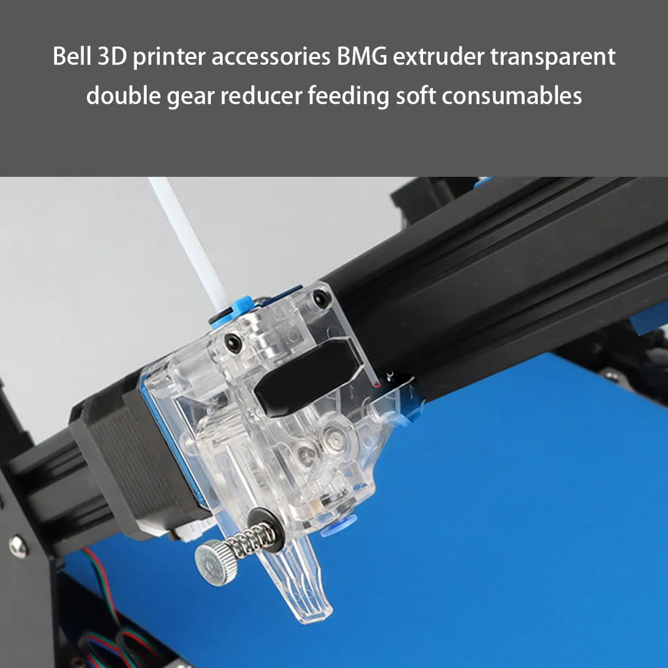 3D tlačiareň MK8 Extruder Clone Dual Durisk High Precision Direct Extuders Hot End File Desantné extrúzie Clear Clear