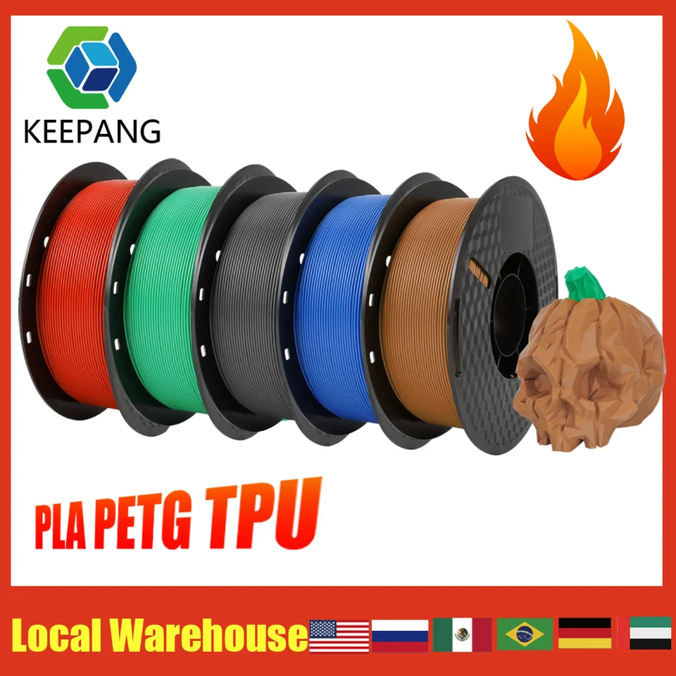 3D tlačiareň PETG TPU PLA vlákno 1 kg 1,75 mm Cievový drôt s viacerými farbami čierna biela šedá vysokokvalitné 3D tlačové materiály