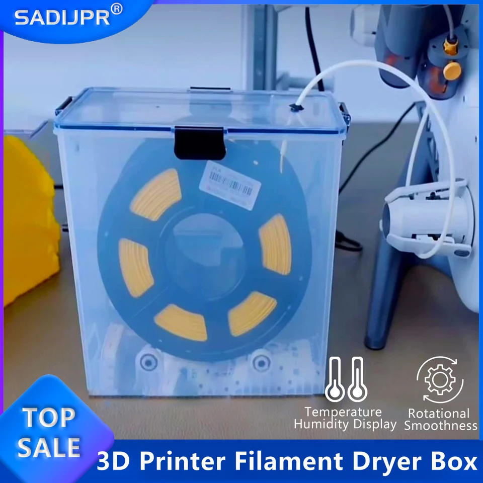 3D tlačiarne VLASTNÉ VLASTNÉ SUCHIDLO ZAPNUTIE PRE 3D TLAČNÁ PLA ABS FILAMENTY Vzduchové a vlhkosť rezistentné na monitorovanie v reálnom čase