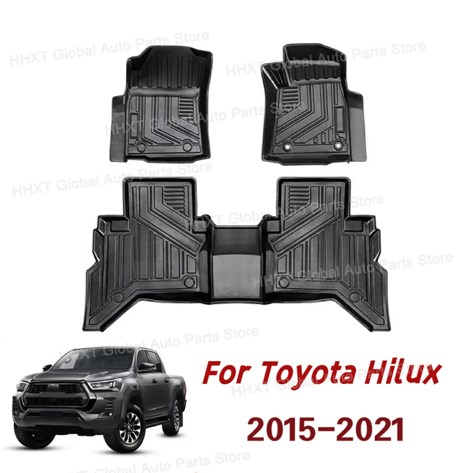 3d TPE LHD RHD podlahové auto rohož pre Toyota Hilux Revo 2015-2021