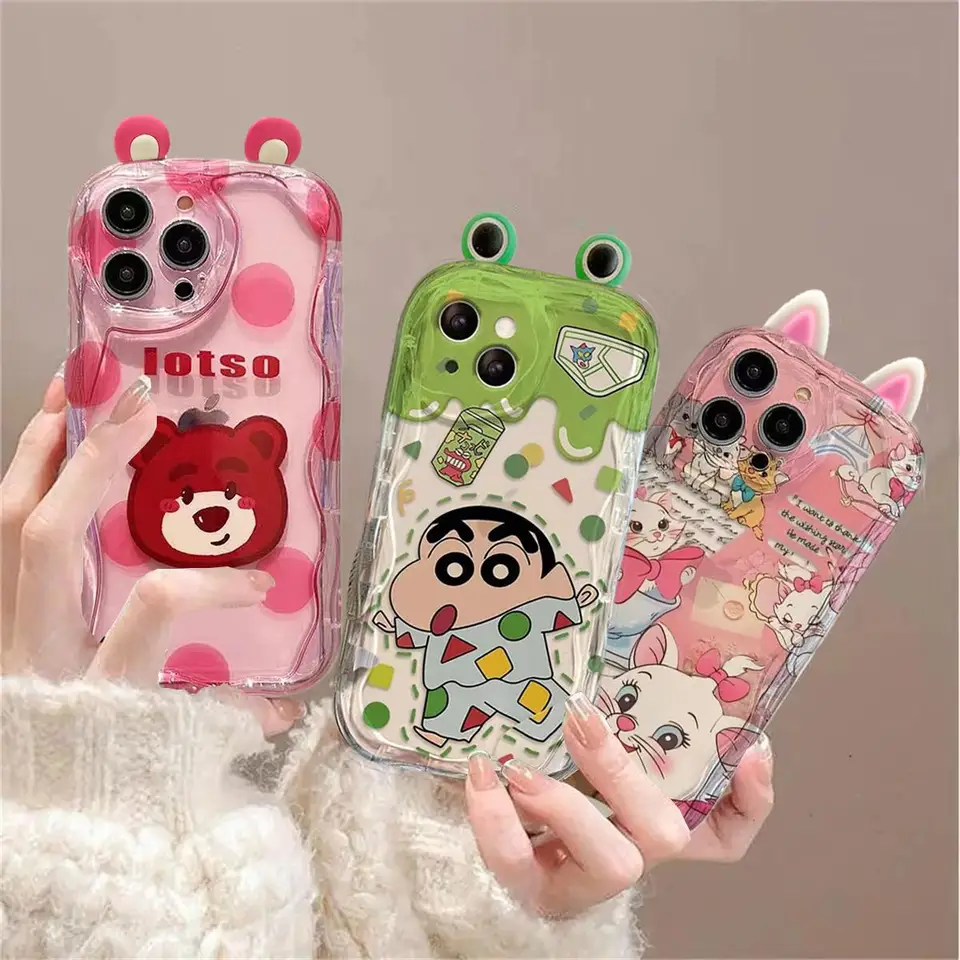 3D uši Mary Crayon Shin-Chan Lotso Puzdro pre telefón pre Huawei P30 Pro Honor 90 Lite Nova 5T 10SE 9SE 7SE Cover Soft Clear