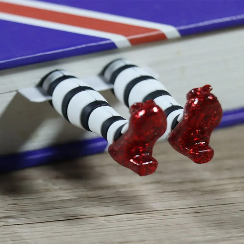 3D vysoké podpätky záložka Vysokok kvality 18*5 cm nohy ručne vyrábané knihy Lovers Lovers Office School Supplies kancelárske potreby
